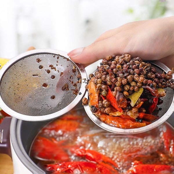 Sil Klämma Kryddboll Stål Tepåse Infuser Återanvändbar silver 4.5厘米