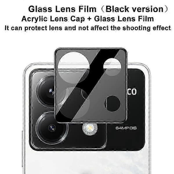 Sort version imak High-Definition Integreret Glaslinsefilm Kamera Not Specified For Xiaomi Poco X6 5G
