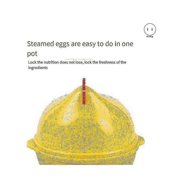 [LCS] Eggekoker, 7 egg kapasitet, automatisk avstenging multifunksjonell rask eggekoker for dumpling melk Ki