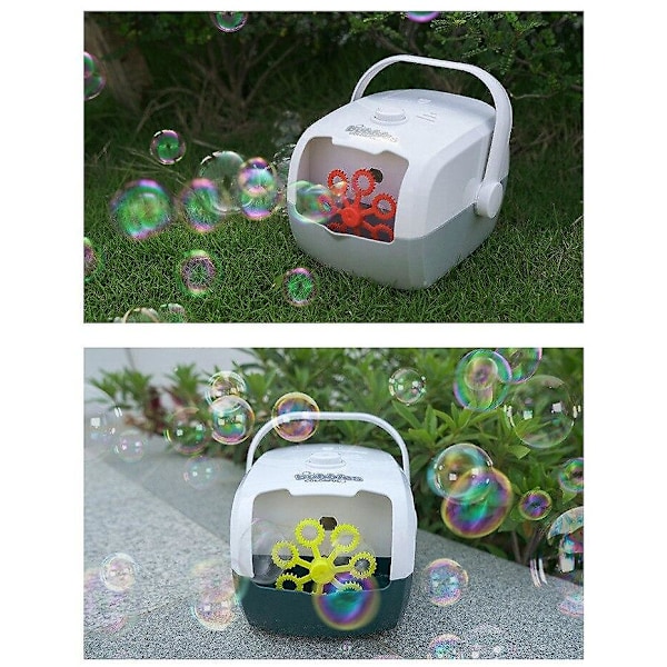 Ny Resväska Automatisk Bubbelmaskin Blåsare Fest Bröllop Scen
