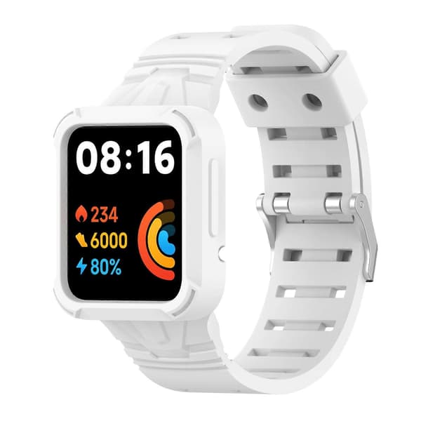 [LCS] Silikonklokkerem til Xiaomi Redmi Watch 2 Lite White