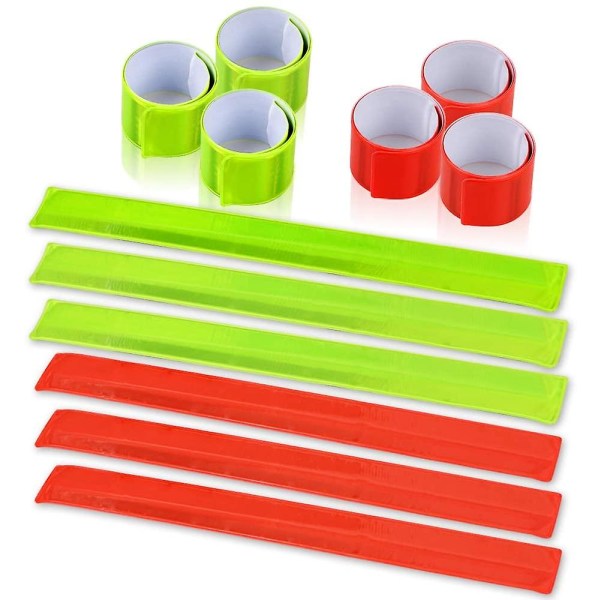 6 stk. Refleksbånd, Reflekterende Slap Armbånd, Reflekterende Armbånd Høy Synlighet Reflektorer, For Nattløping, Nattsykling, Nattarbeid 3 Gule