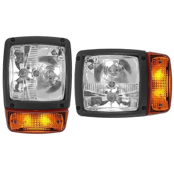 Venstre og høyre gravemaskin for JCB front LED frontlys blinklys lampe
