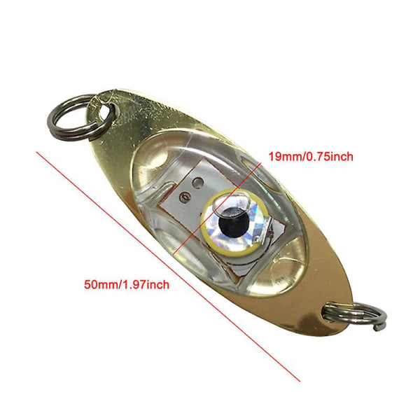 Led Light Bait Fishing Lure Deep Drop Undervattens Blinkande Lampa Metal Light Bait Green