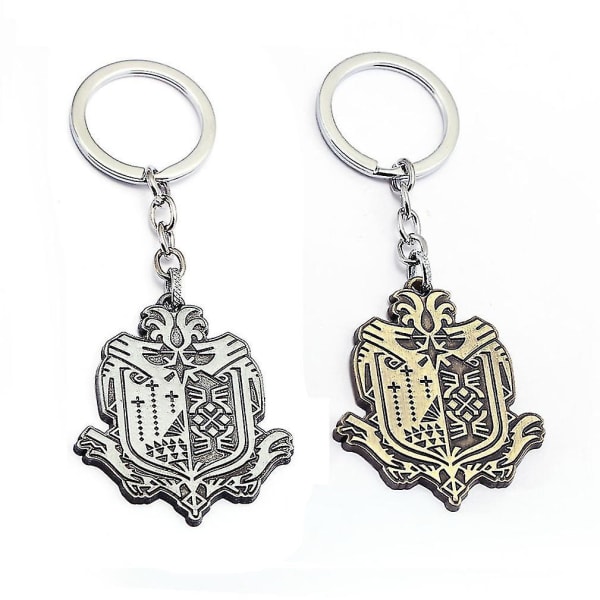2 st/lot Monster Hunter World Hunter Association Logo Nyckelring K
