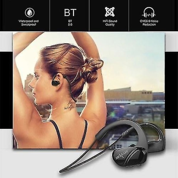 ZEALOT H6 Trådlösa In-ear Hörlurar BT5.0 Stereo Musik Öronproppar Vattentätt Sportheadset med Mikrofon