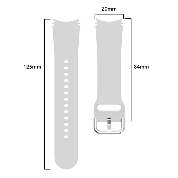 Silikonrem för Samsung Galaxy Watch4 40mm Grey