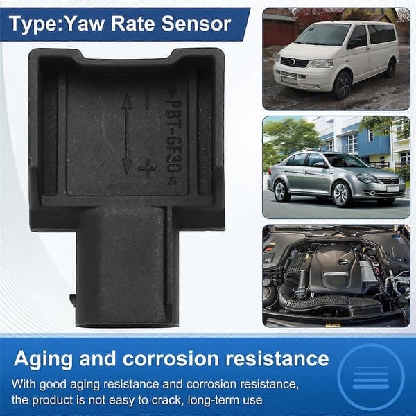 1J0907651A Bil Yaw Rate Sensor ESP Sensor Til Seat 1J0 907 651 A 1J0 907 651A Black