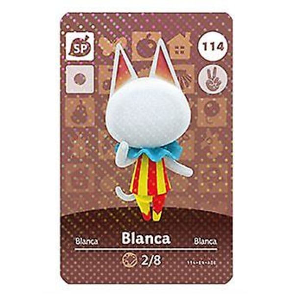 Nfc-spelkort för djurpassning, kompatibel Wii U - 114 Blanca