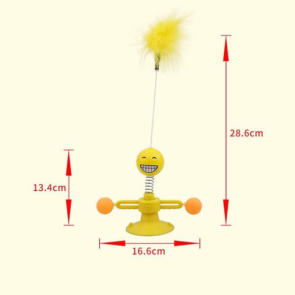 Kæledyrskat Legetøj Ny Stil Vindmølle Legetøj Yellow
