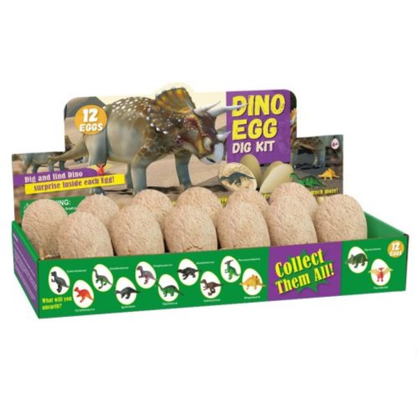 Dinosaurieleksaker Dino Eggs presentsats för barn öppen 12 unika