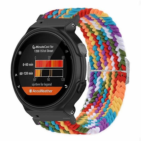 [LCS] Urrem af elastisk flettet nylon til Garmin Forerunner 220/230/235/735XT/620/630