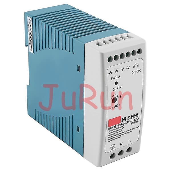 Mdr60 5v 60w Din-kisko virtalähde Acdc-ohjain jännitesäädin