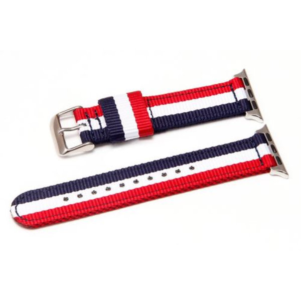 42 / 44mm Nylon Vevd Rem for IWATCH Komfortabelt Sportsstoff