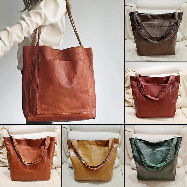 Dam Höst Vinter Canvas Väska Axelremsväska Crossbody Messenger Bag Stor Handväska Tote Green