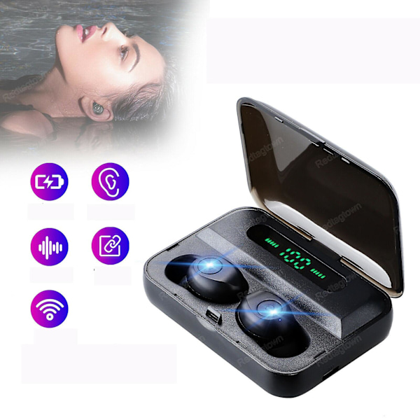 Bluetooth-nappikuulokkeet Black