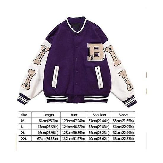 Hywell Baseballjacka Herr College Student Varsity Jacka