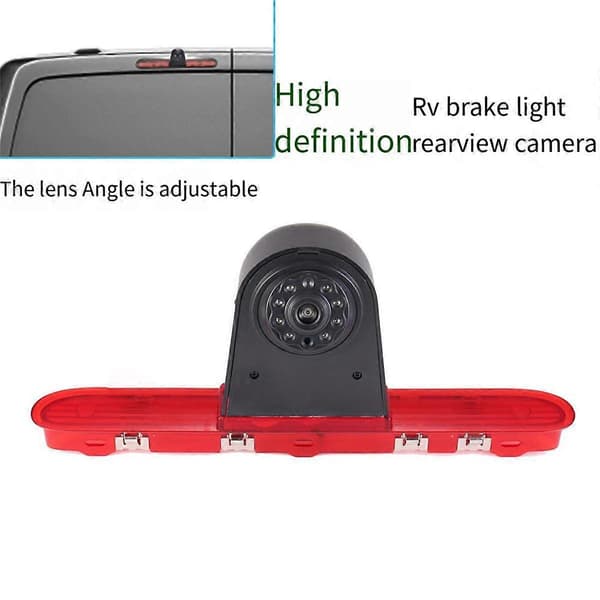 Bil Ryggekamera Bremselys for Proace Black Red
