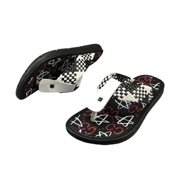 Mångsidiga flip-flops för män, bekväma och snygga sandaler 38