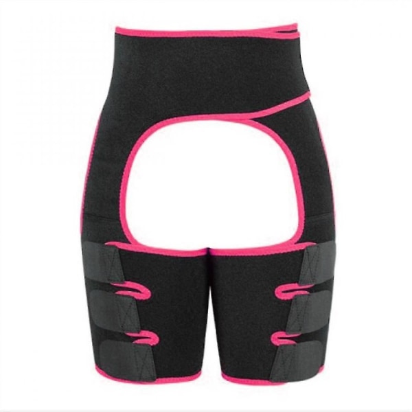 Fitness Waist trainer Sportbälte Justerbart elastiskt midja Ryggstödsbälte Neopren Slimming Style2-Pink 2XL-3XL