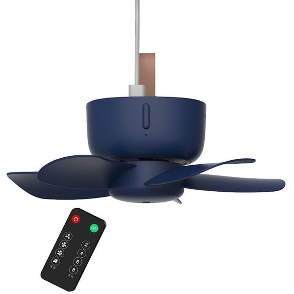 Fjärrkontroll Timer USB Takfläkt Luftkylare 4 Hastigheter Fläkt För Säng Camping Dropshipping