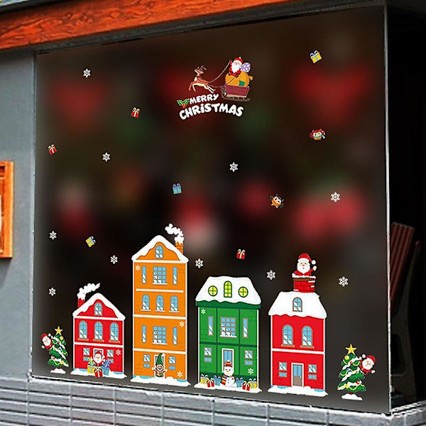 Julhus Väggdekaler Fönsterdekaler Heminredning Dekal Mural