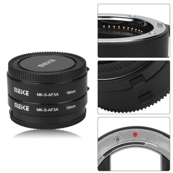 10mm 16mm Automatisk Makro Autofokus Forlengelsesrør for Sony E Ca