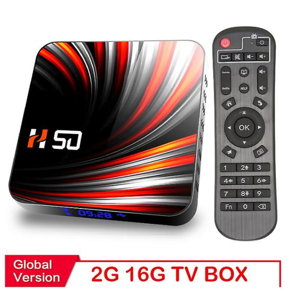Tv Box Android 10 2gb 16gb 4k H.265 Media Player 3d Video 2,4g 5ghz Wifi Bluetooth Smart Tv Box Set Top Box UK PLUG