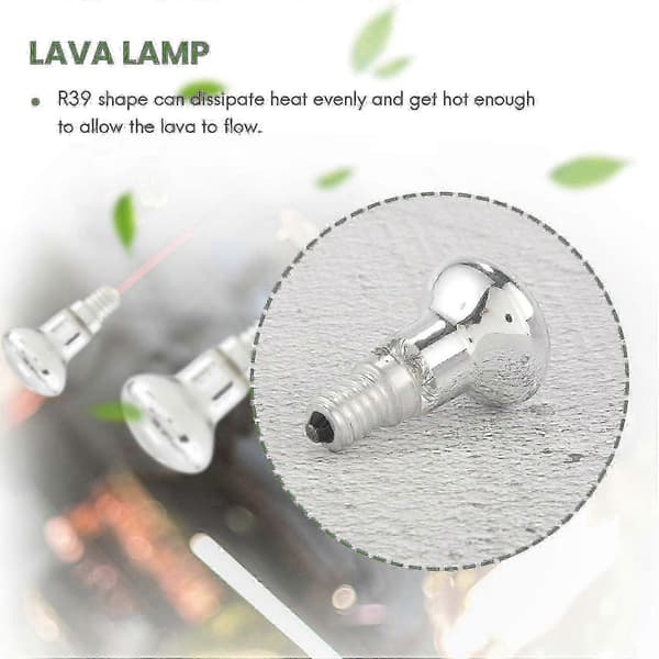 Vaihtoehtoinen E14-lamppu laavalamppuun, 30w R39 hehkulamppu kohdevalo 3pcs