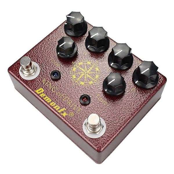 [LCS]of Tone Overdrive Stomp Analog Baserad på Analog Man Effect of Drive Gitarr Effektpedal Tillbehör RedBrown