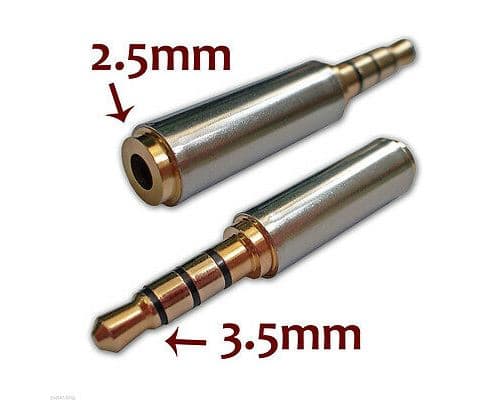 [LCS] 3,5 mm han til 2,5 mm hun stereo mikrofon lydkonverteradapter J