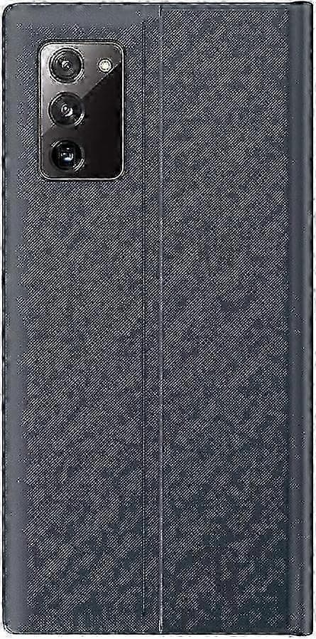 Galaxy S20 FE Smart View Flipfodral med Spegelfönster, Premium Läderfodral Navy Blue