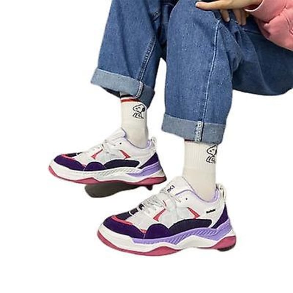 Nya Fruktfärgade Sportskor Retro Grape Pink Purple 36