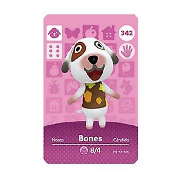 Nfc Game Card For Animal Crossing,ch Amiibo Wii U - 342 Bones