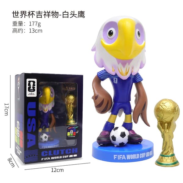[LCS]VM-trofé 2026, fotballtrofé, samleobjekt, skrivebordsdekor, gave til fan *Älg (20 cm)* Moose (20cm)