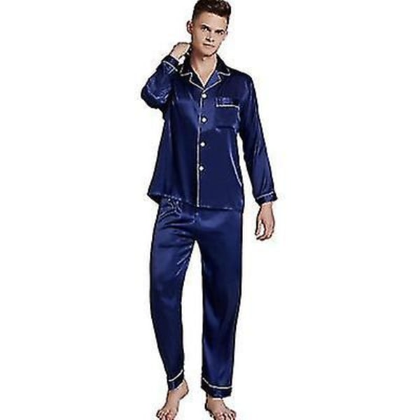 Herre Plus Size Forår Og Sommer Pyjamas, Langærmet Løs S