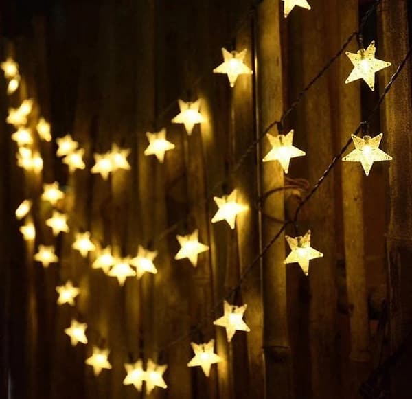 [LCS] Solar Star String Lights Led, Solcelledrevne Twinkle Lights, Ligh 3.5m