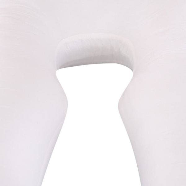 U-formet bomullspute for gravide kvinner, multifunksjonell pute Blue 120x65cm