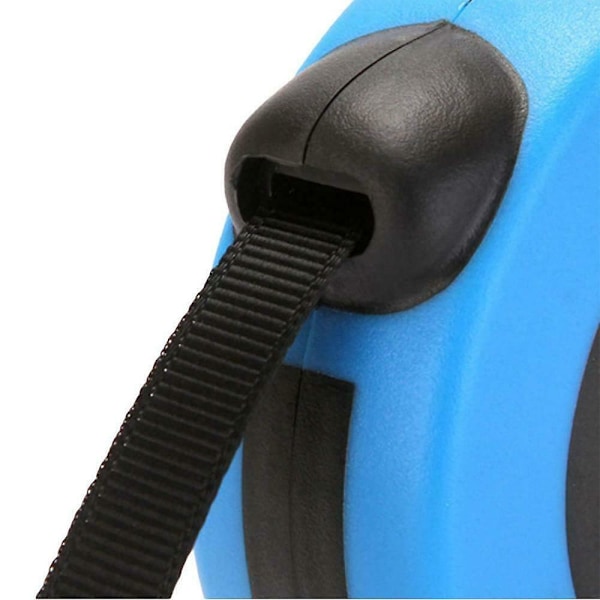 Lang Uttrekkbar Hundebånd Låsende Forlengende Tape Ledning Kjæledyr Hund 3m 5m blue 3M