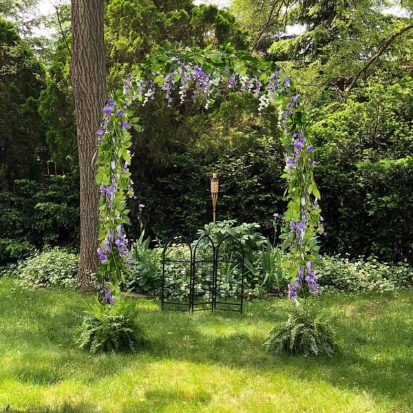 [LCS]4 kunstige blåregnblomster, smukke, lilla