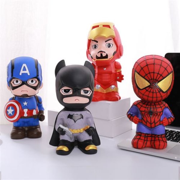 Captain America Superhjälte Spargris - Blå 22cm