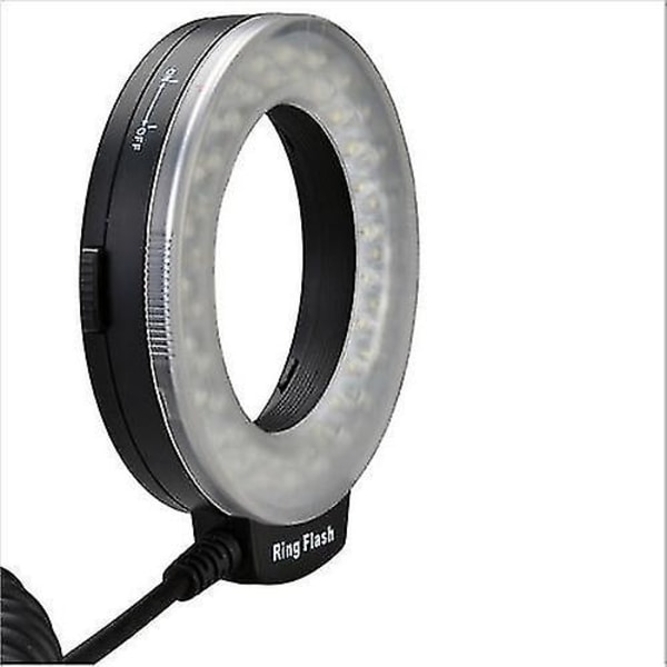Macro LED pyöreä salamapaketti 8 sovitinrenkaalla