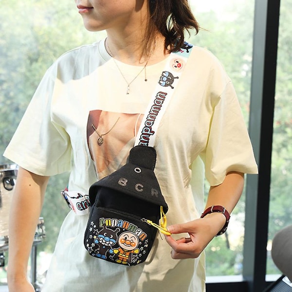Flickslinga i Canvas för Flickor, Crossbody-väska med Justerbar Rem för Dagstur Vandring Resor