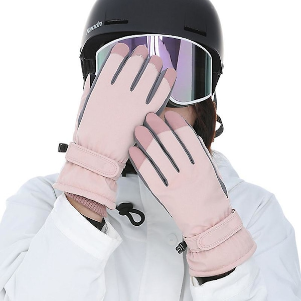 Varma Vinterhandskar Skidhandskar Utomhushandskar Bergsklättring Ridhandskar A PINK