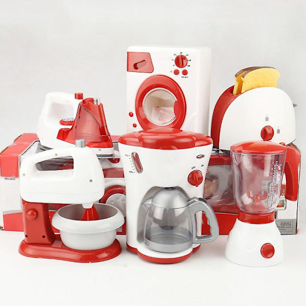 Mini Hushåll Låtsaslek Kök Barnleksaker Dammsugare Spis Pedagogiska Leksaker Set Juicer