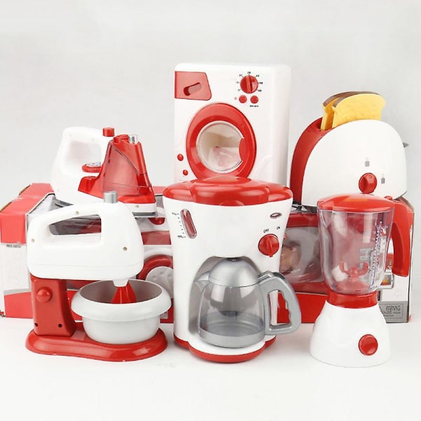 Mini Hushålls låtsaslek Kök Barnleksaker Dammsugare Spis Pedagogiska leksaker Set Vacuum Cleaner