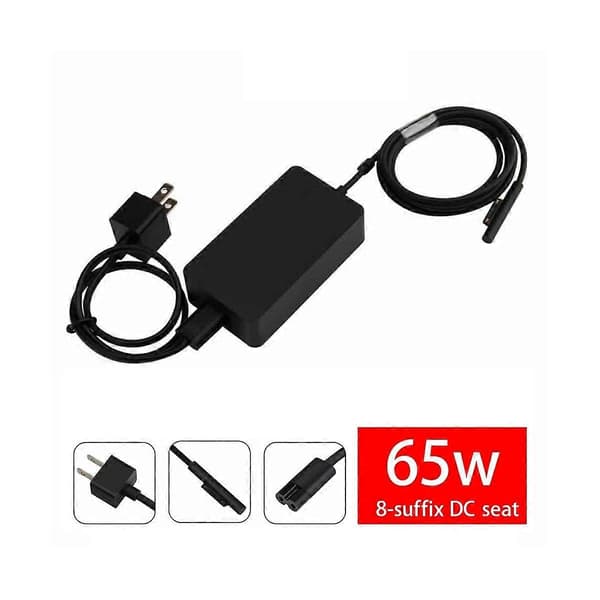 65W 15V 4A strømadapterlader for Pro 7 6 5 4 3 bærbar PC-laderadapter JP-plugg Black