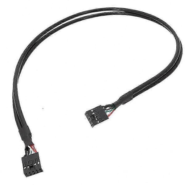 Intern Bundkort USB-forbindelse med 9-bens hun til hun USB 2.0 Bundkort Header Kabel Black