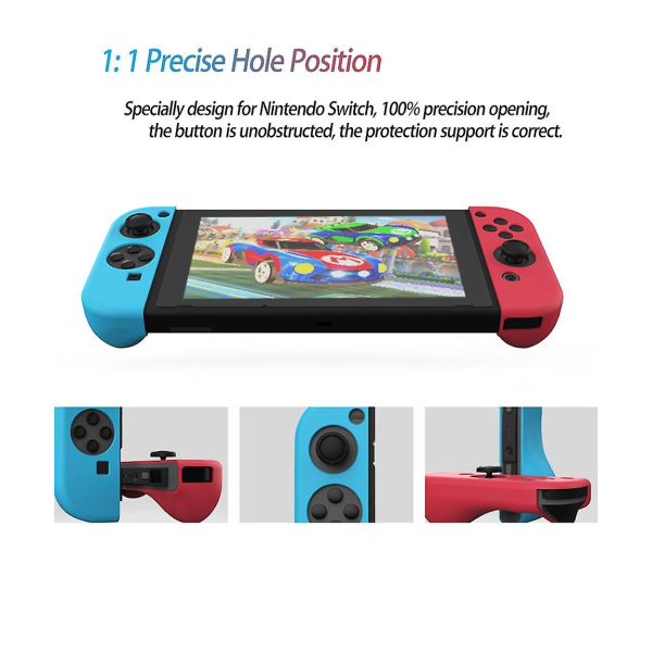 1 par case för nintendo switch joycon joy con controller hölje cover för nintendoswitch joystick skyddsbyte Green blue