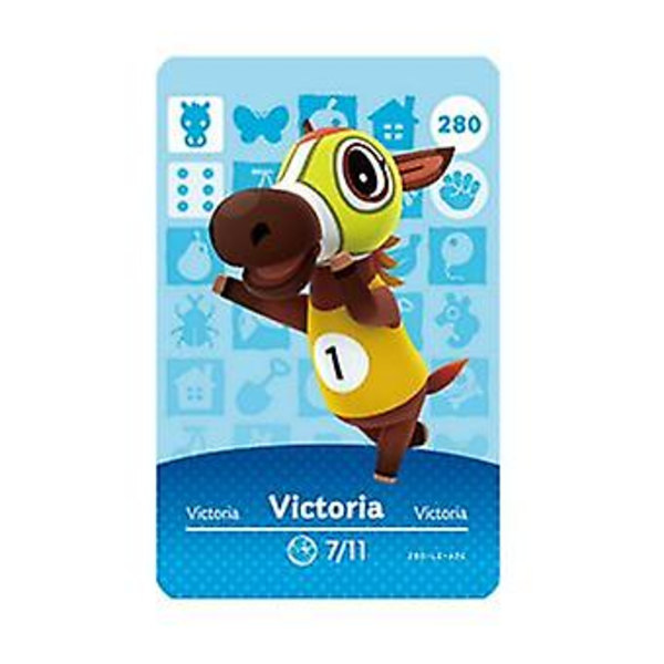 NFC Spelkort för Animal Crossing, Kompatibelt med Wii U - 280 Victoria